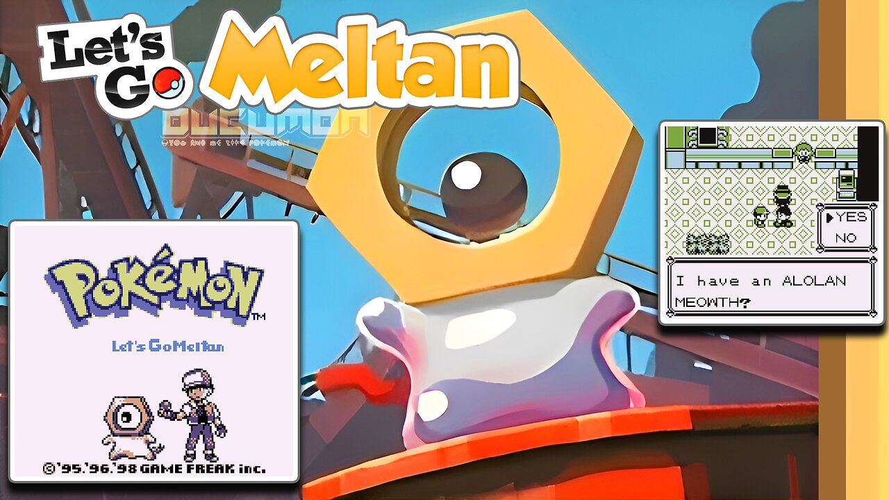 Pokemon Let's Go Meltan - GB ROM Hack has All Alolan forms, Melmetal, Steel, Dark and Fairy type