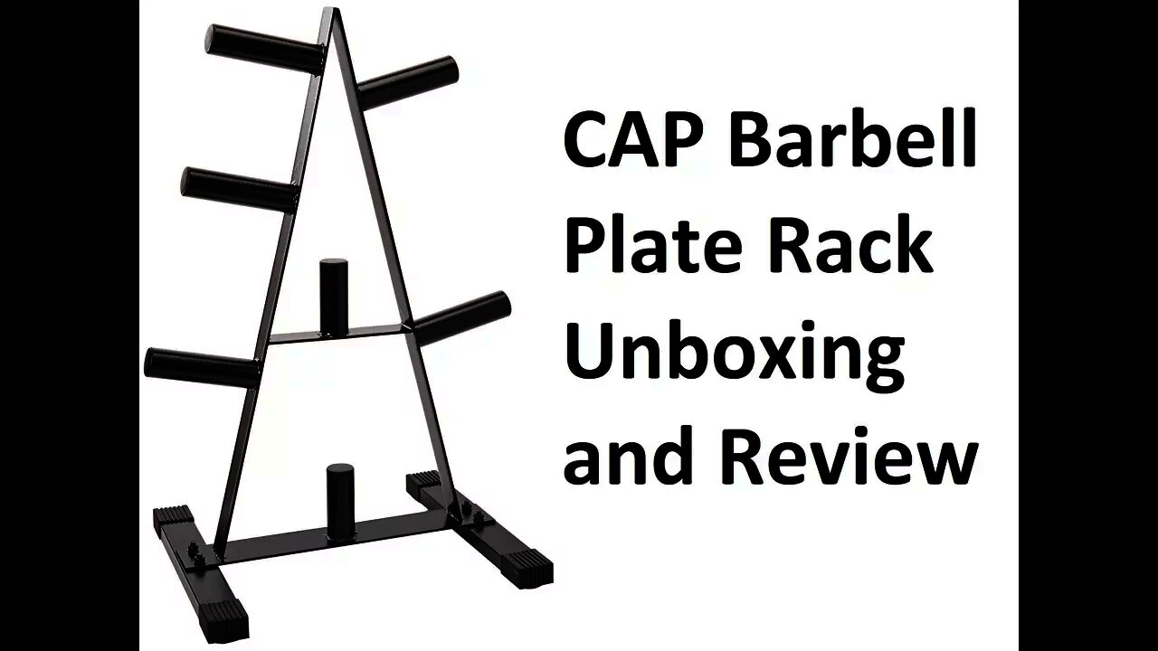 CAP Barbell Olympic 2 Inch Plate Rack unboxing review