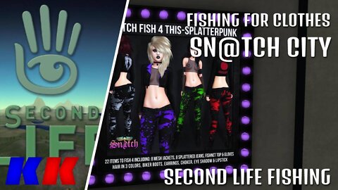 Fishing For Clothes At SN@TCH CITY [4/13/2022] - Second Life (Metaverse / PlayToEarn)