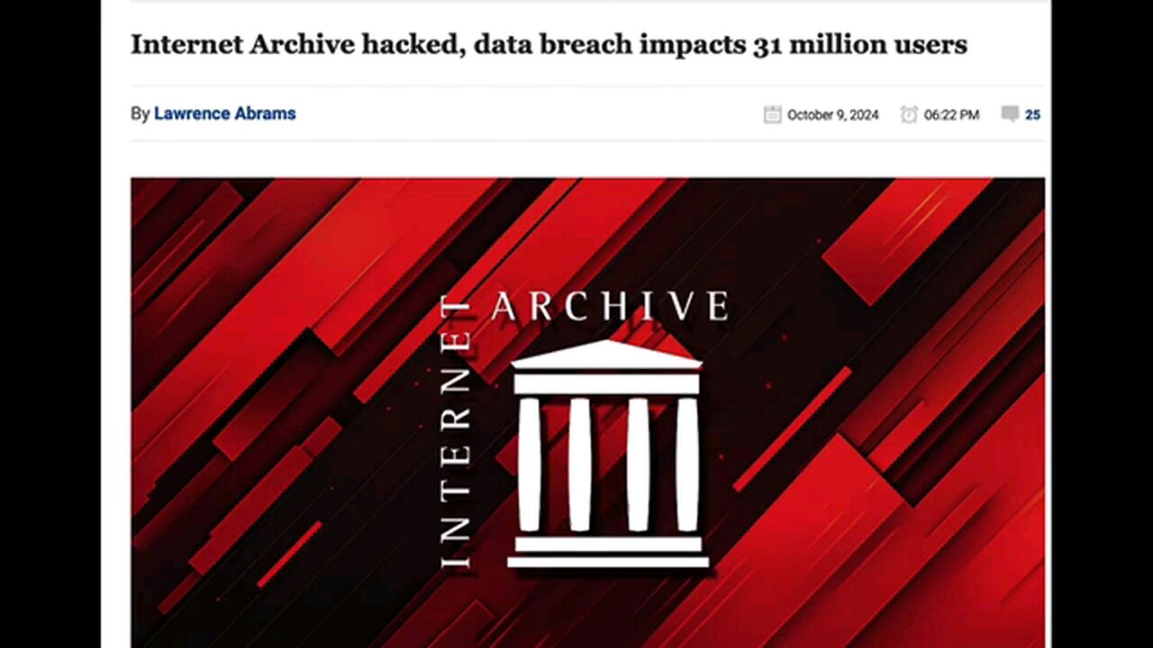 Elites are Deleting Internet Archive