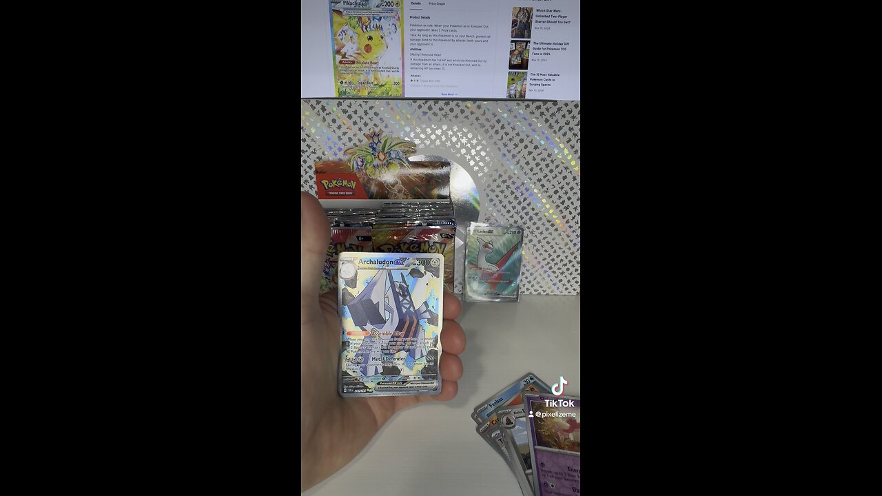 Pokemon Surging Sparks - I pulled The Archaludon EX Double Rare! #pokemon