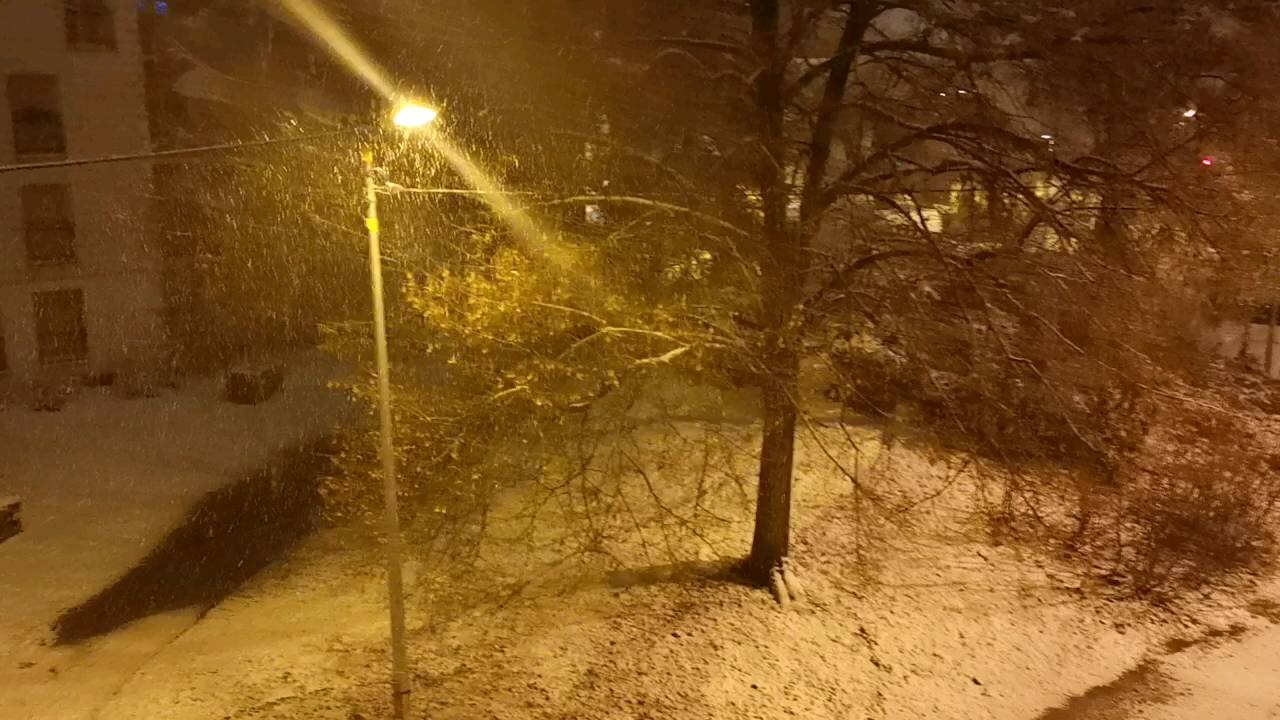 Snow in france right now, Strasbourg city