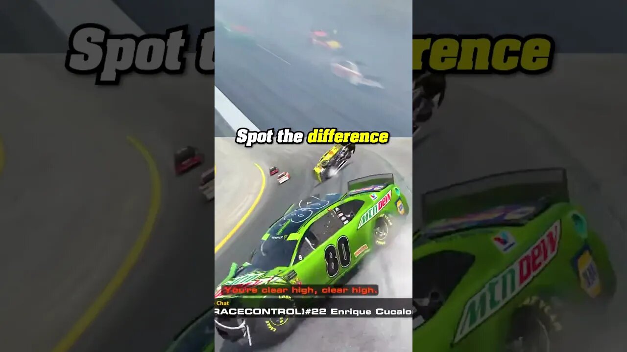 We recreated an ICONIC NASCAR crash #Shorts