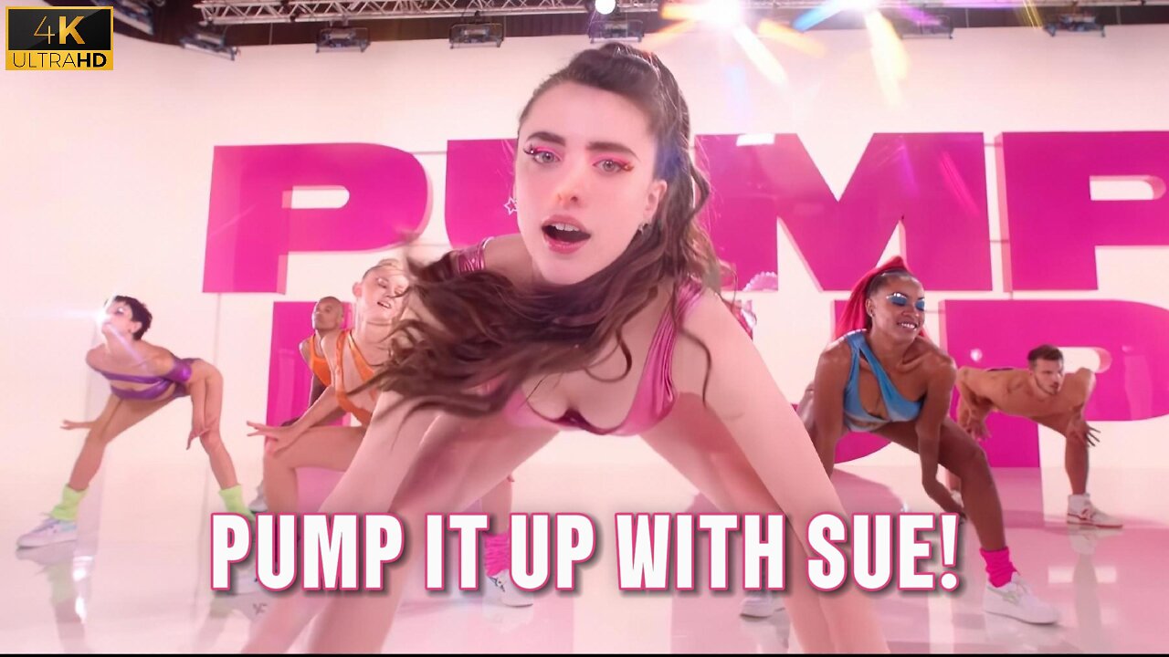 Pump it Up with Sue - Aerobics Best Bits ENHANCED 4K #aerobics #leotards #DemiMoore #MargaretQualley