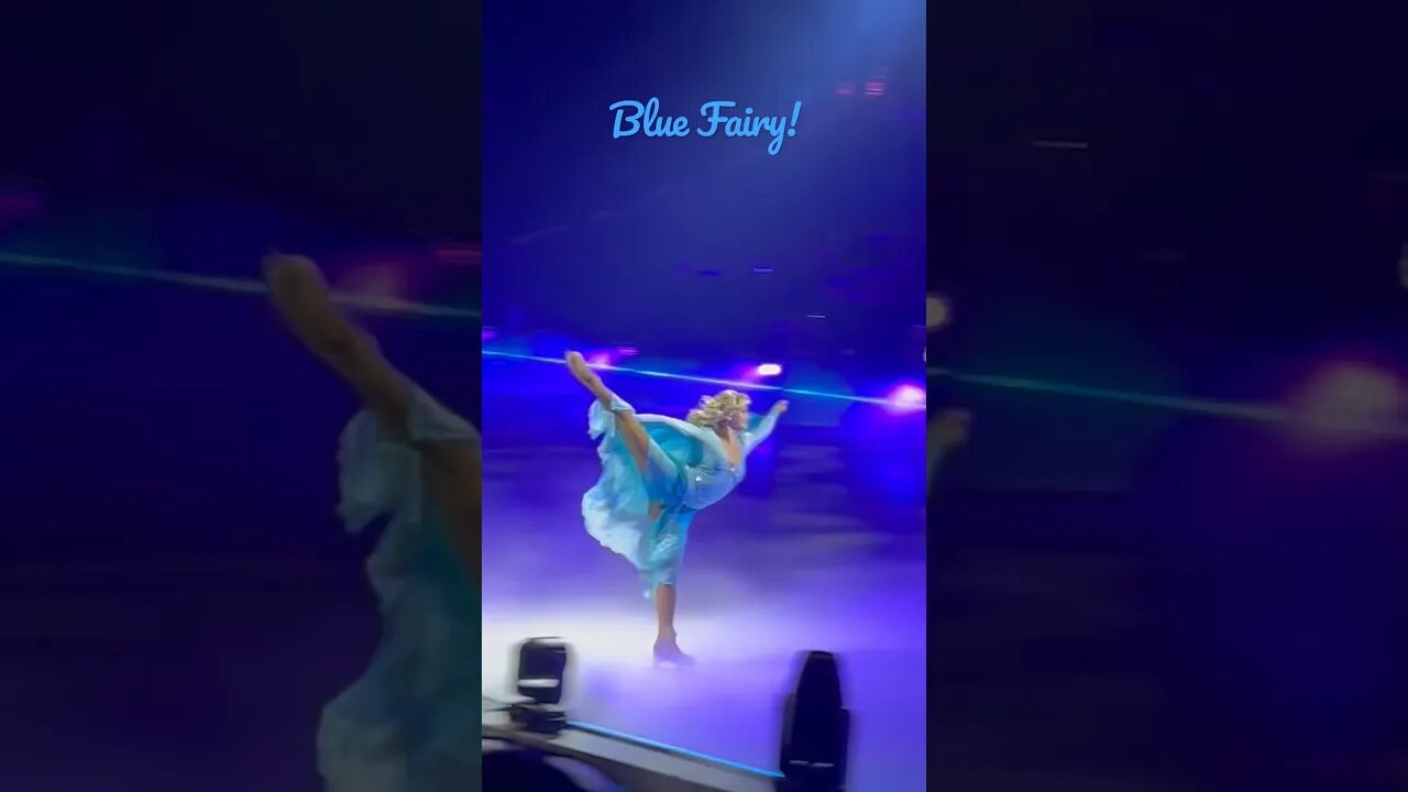 What an experience to watch a dream come true! #bluefairy #disneyonice #dream