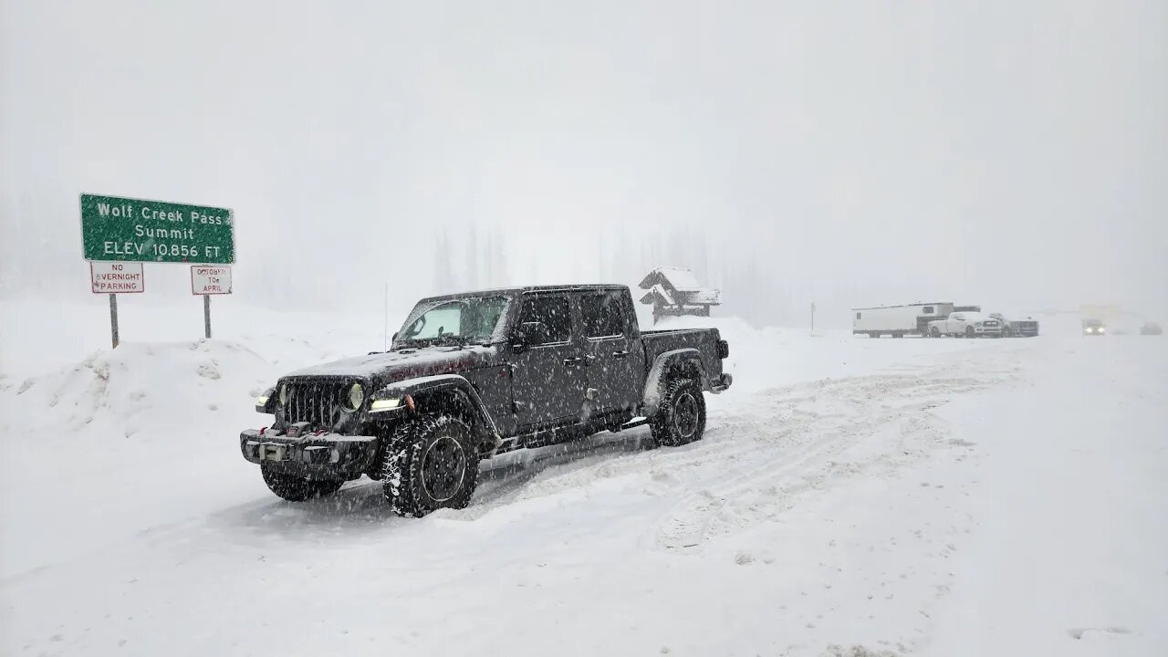 Massive Winter Storm Warning, On Scene, Wolf Creek Pass, 10.986ft