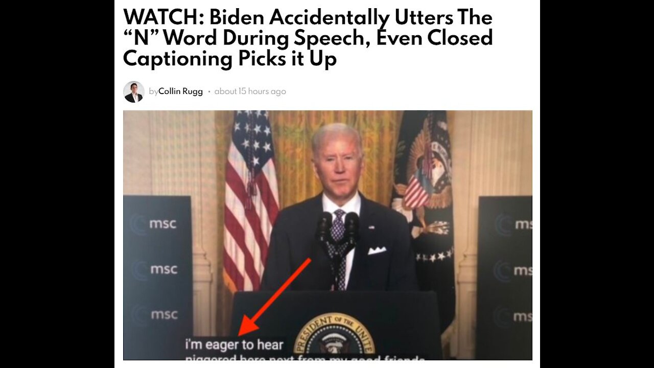 Biden Says The Forbidden N Word