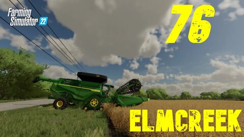 Harvesting at Elmcreek Farm Part 75 - FARMING SIMULATOR 22 - Timelapse