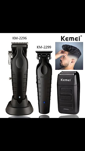 Kemei KM-2296 KM-2299 KM-1102 Professional Hair Clipper Kit Electric Shaver