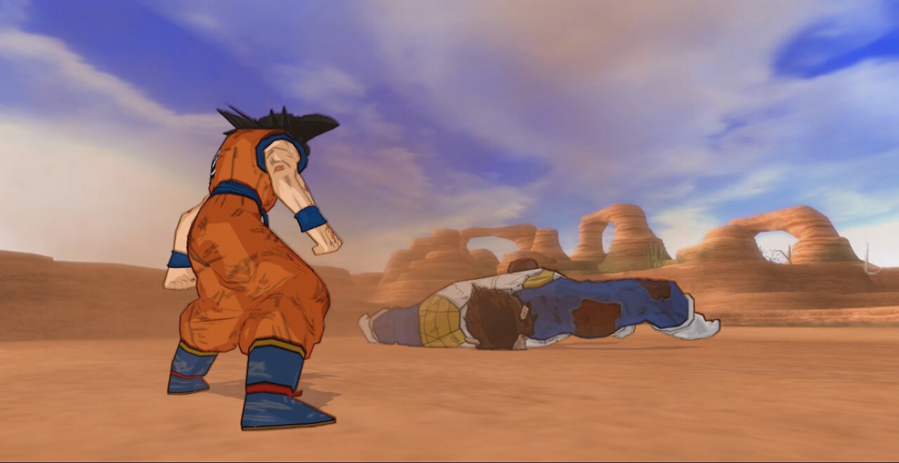 I Think I Was Not Suppose To Win - Saiyan Saga in DBZ Budokai Tenkaichi 4