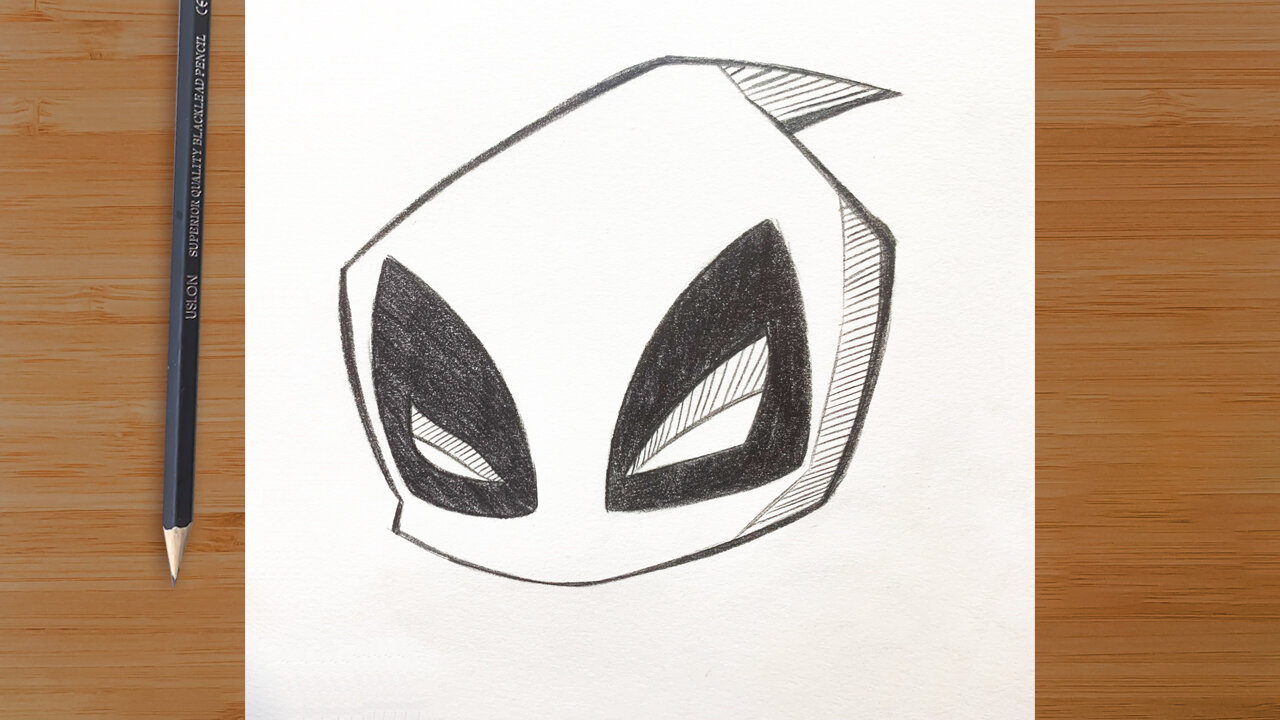 Easy Drawings - How to Draw Deadpool Step by Step ✏️