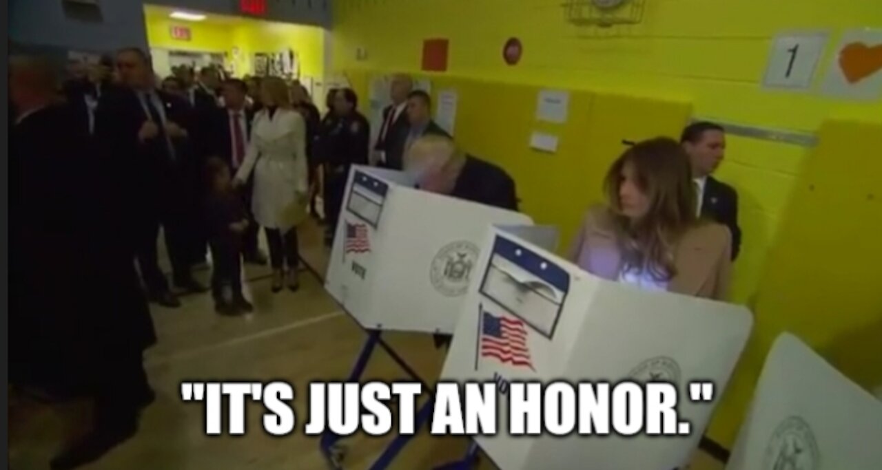 Donald J Trump and Melania Trump Cast Their Ballots