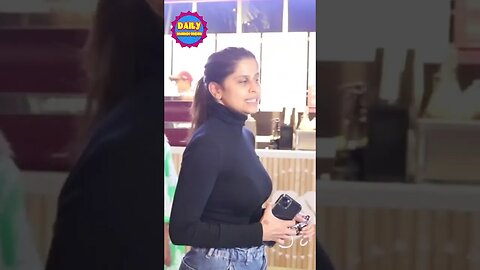 Sai Tamhankar Returns Mumbai After Celebrate New Year Party Clicked At Airport