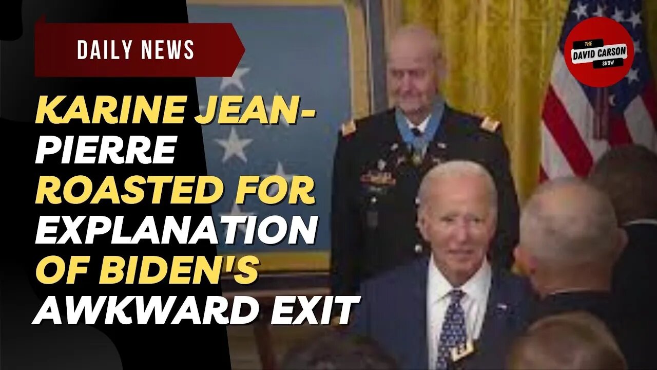 Karine Jean Pierre Roasted For Explanation Of Biden's Awkward Exit