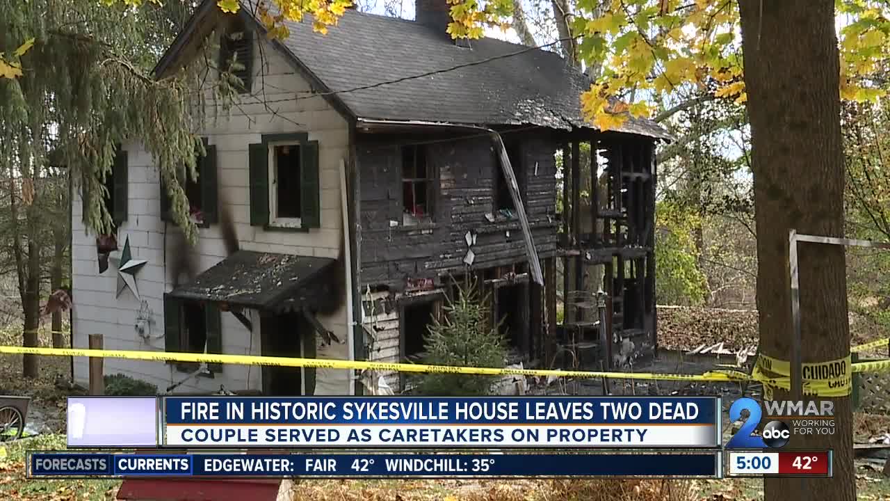 Fire in historic sykesville home leaves two dead