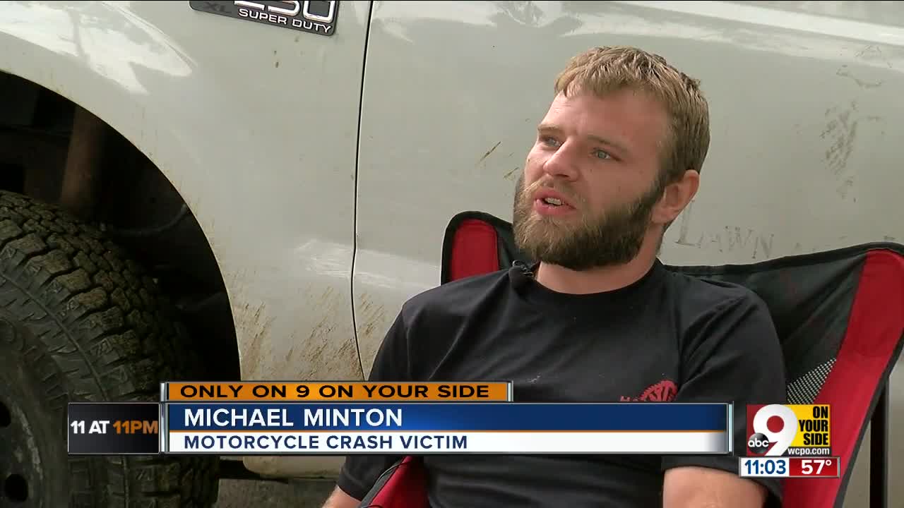 Hit-and-run victim left with broken foot, questions