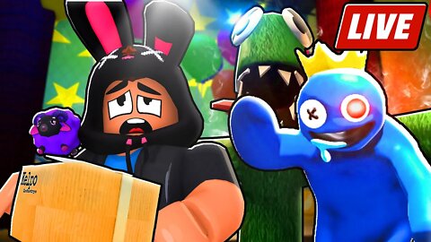 RAINBOW FRIENDS COM OS INSCRITOS AO VIVO NO ROBLOX! 😨 #aovivo #live #liveroblox