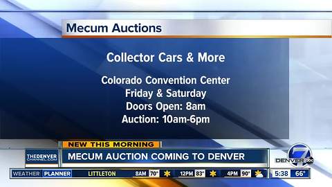 Mecum Auction coming to Denver