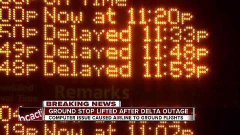 Delta Airlines has lifted its nationwide ground stop