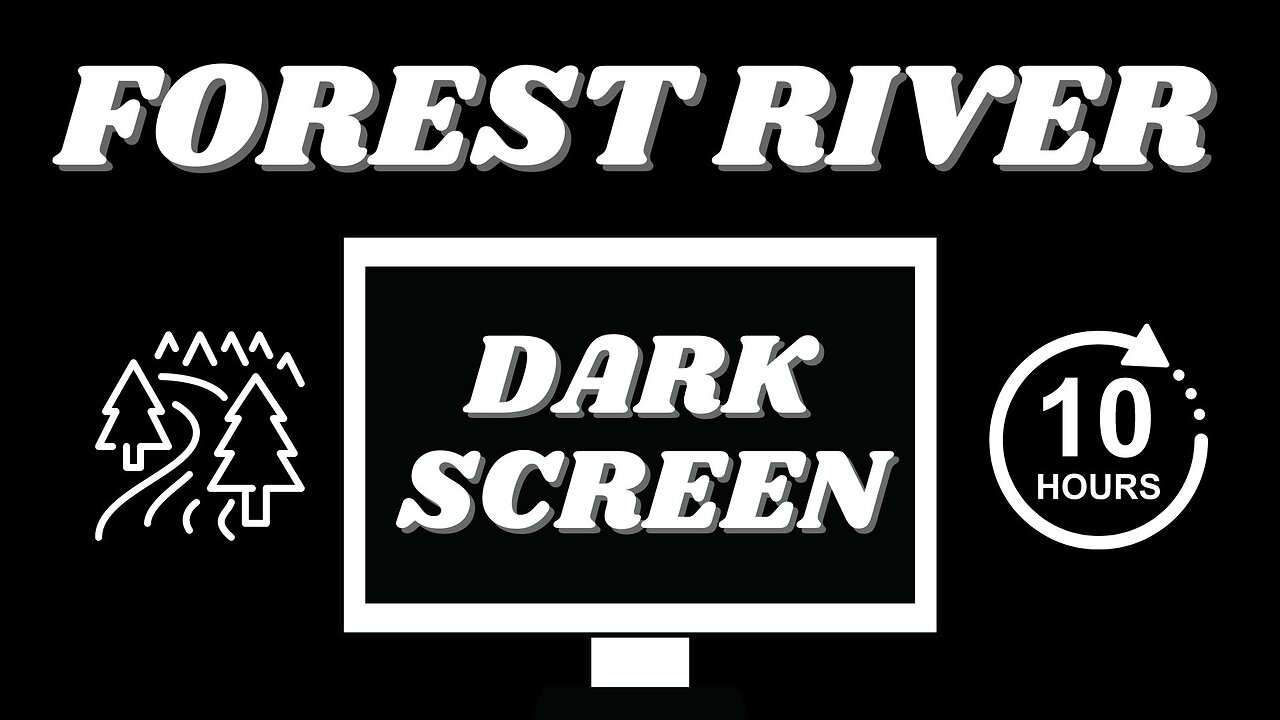 Forest River Relaxing Sound BLACK SCREEN for Better Deep Sleep | Relaxing Pinecone 10 Hours