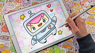 how to Draw Kawaii Astronaut by Garbi KW