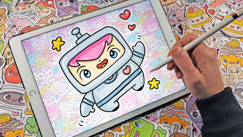 how to Draw Kawaii Astronaut by Garbi KW