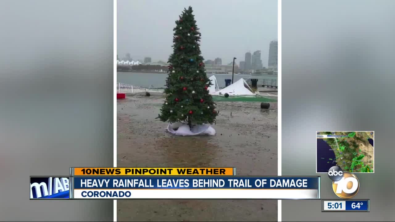 Heavy rainfall leaves behind trail of damage in Coronado