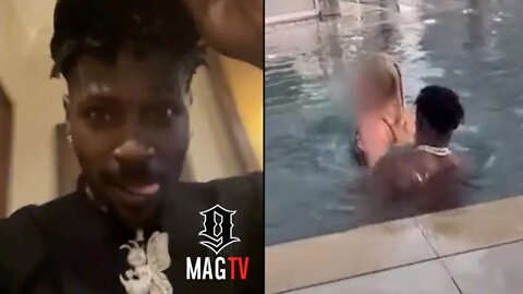 Antonio Brown Is Unbothered After Leaked Dubai Swimming Pool Video Surfaces! 😱