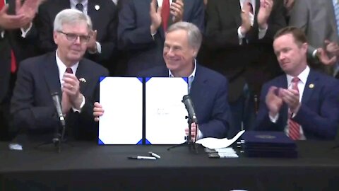 NEW - Texas Gov. Greg Abbott officially signs constitutional carry of guns into law.