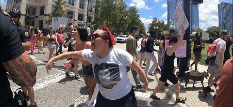 Crashing an abortion rally in Orlando on Independence Day