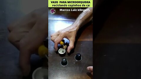 VASE FOR MICROORCHID | HOW TO RECYCLE COFFEE CUP