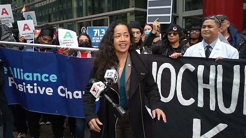 Alexa Avilés Speaks at the Save 340b Rally Hosted by @housingworksvideos 3/31/23