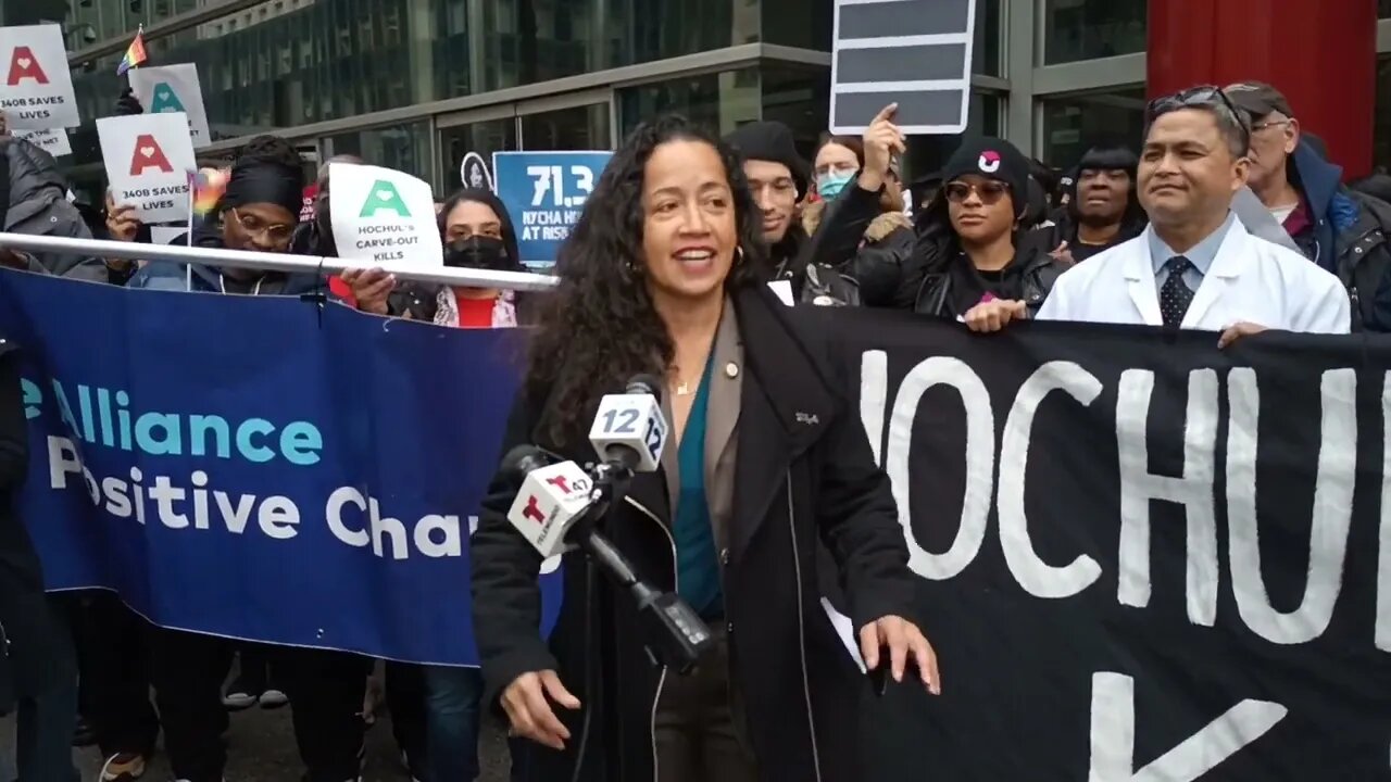 Alexa Avilés Speaks at the Save 340b Rally Hosted by @housingworksvideos 3/31/23