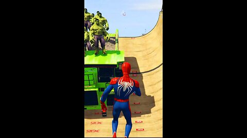 EPIC GTA 5 Spiderman vs Hulk Jump Fails 😂 07