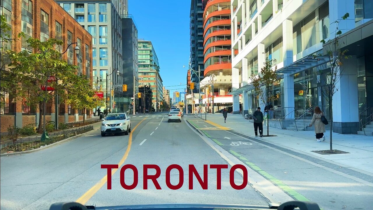 Driving in Toronto Downtown and Don Valley Highway - November 2024