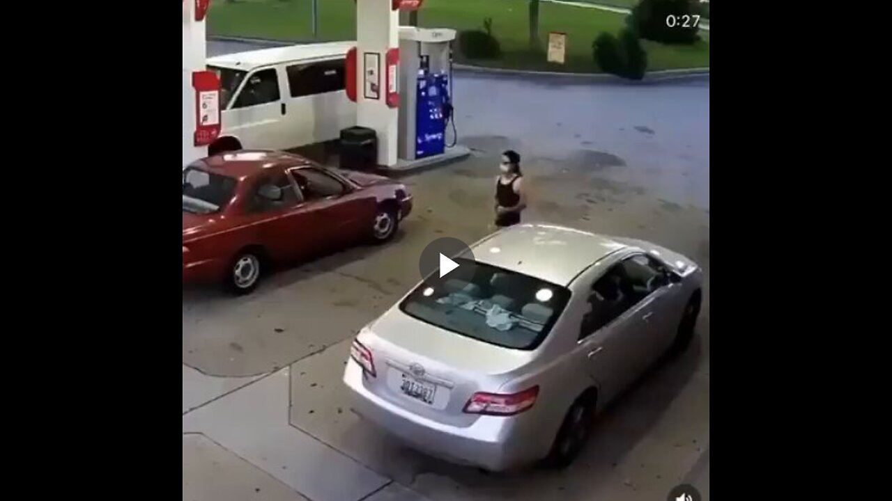 Woman shoots man who punched her at gas station