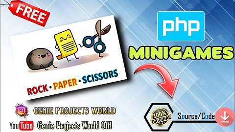 Rock Paper Scissor using JavaScript | Free source code 😉👍| Genie Projects World 🧞