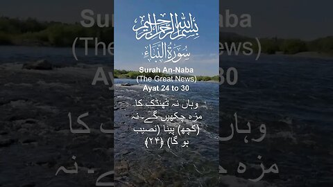 Surah An Naba in Urdu Translation Ayat24to30#youtube#youtubeshorts#ytshorts#viral#shorts#quran#short