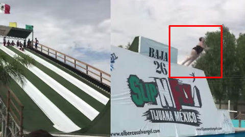 Watch These People Skyrocket Off Insane Water Slide