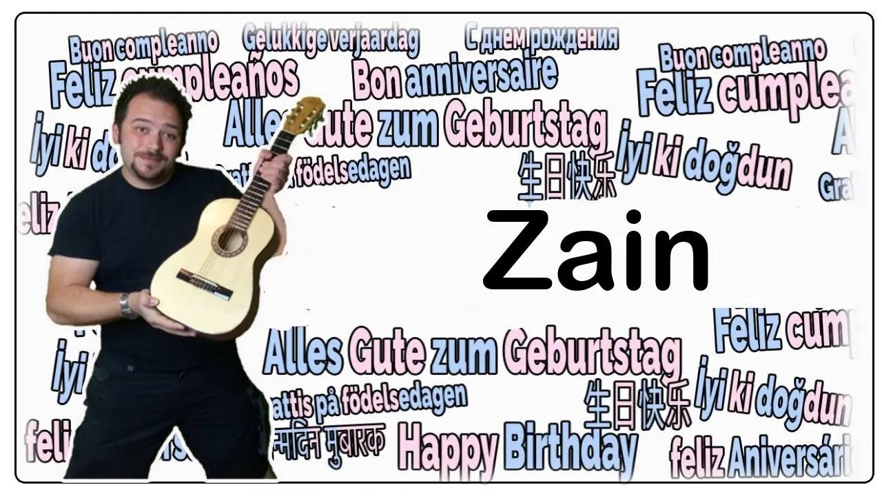 Happy Birthday Zain - Happy Birthday to You Zain #shorts