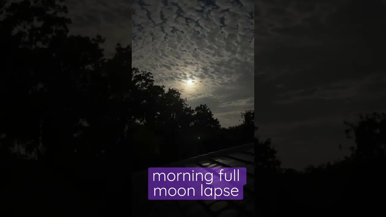 Early morning super moon timelapse. #buckmoon #supermoon