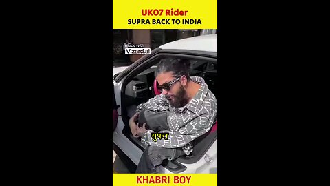 UK07 Rider SUPRA Back To INDIA 🇮🇳😱| UK07 Rider Super car #shorts #viral #uk07rider #youtubeshorts