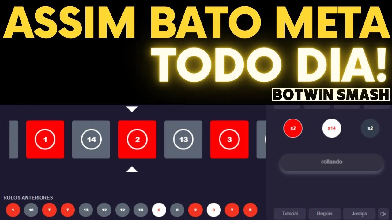 🔥 Mais um dia de meta batida no jogo double da smash usando o botwin