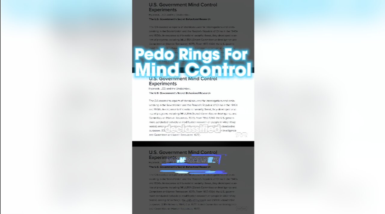 INFOWARS Reese Report: Pedo Rings Like Epstein's Are Used To Mind Control World Puppets - 1/2/24