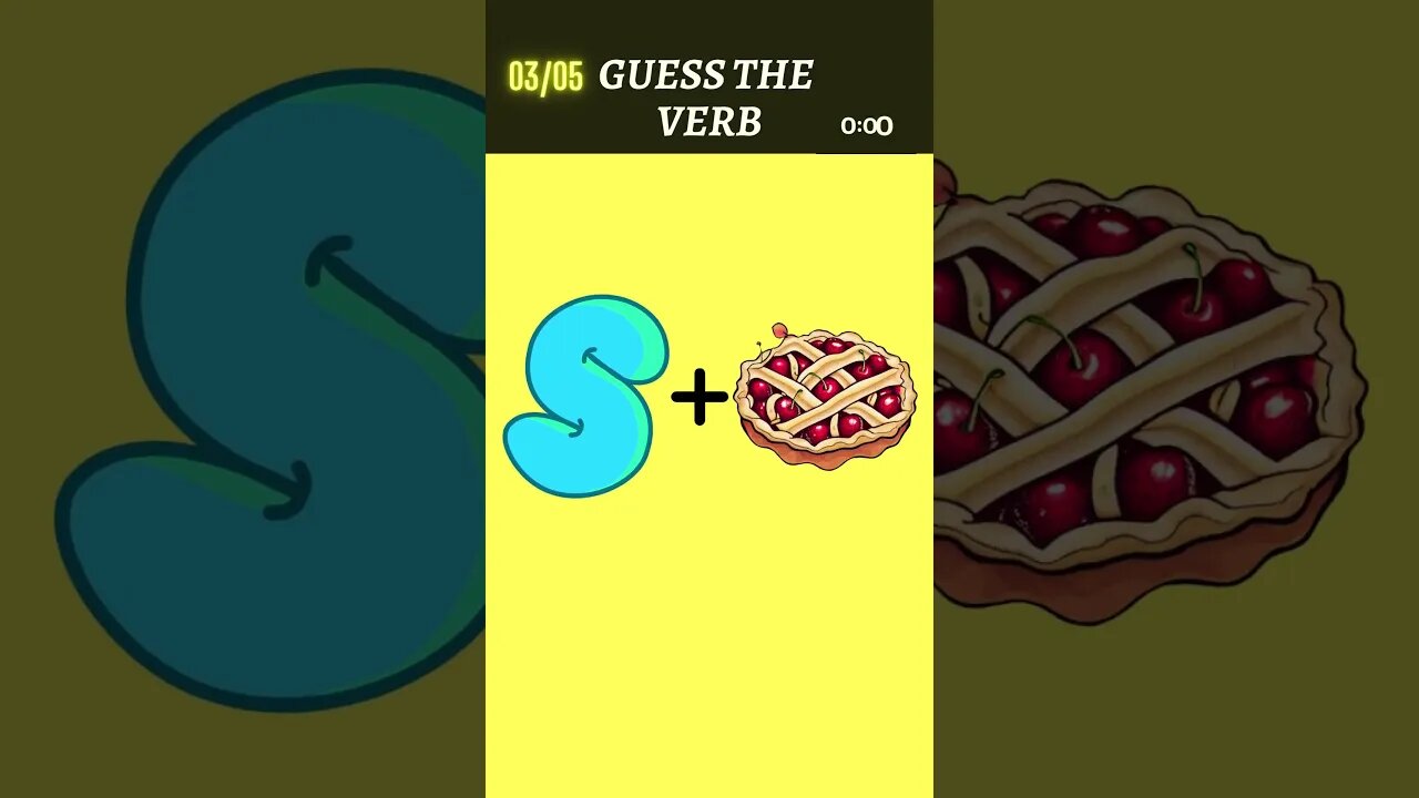 Guess the Verb #emojichallenge #shorts #short #youtube #gaming #english