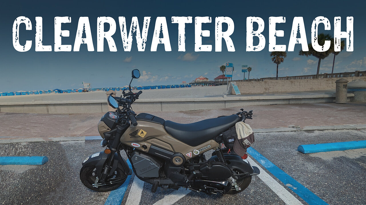 Riding my Honda Navi on an ISLAND with WORLD RENOWNED BEACHES on the GULF COAST | CLEARWATER BEACH