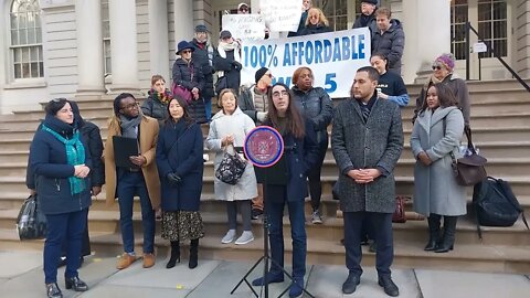 The @AffordableTower Rally at City Hall Park 12/5/22 hosted by @VittoriaNYC @graceleefornyc