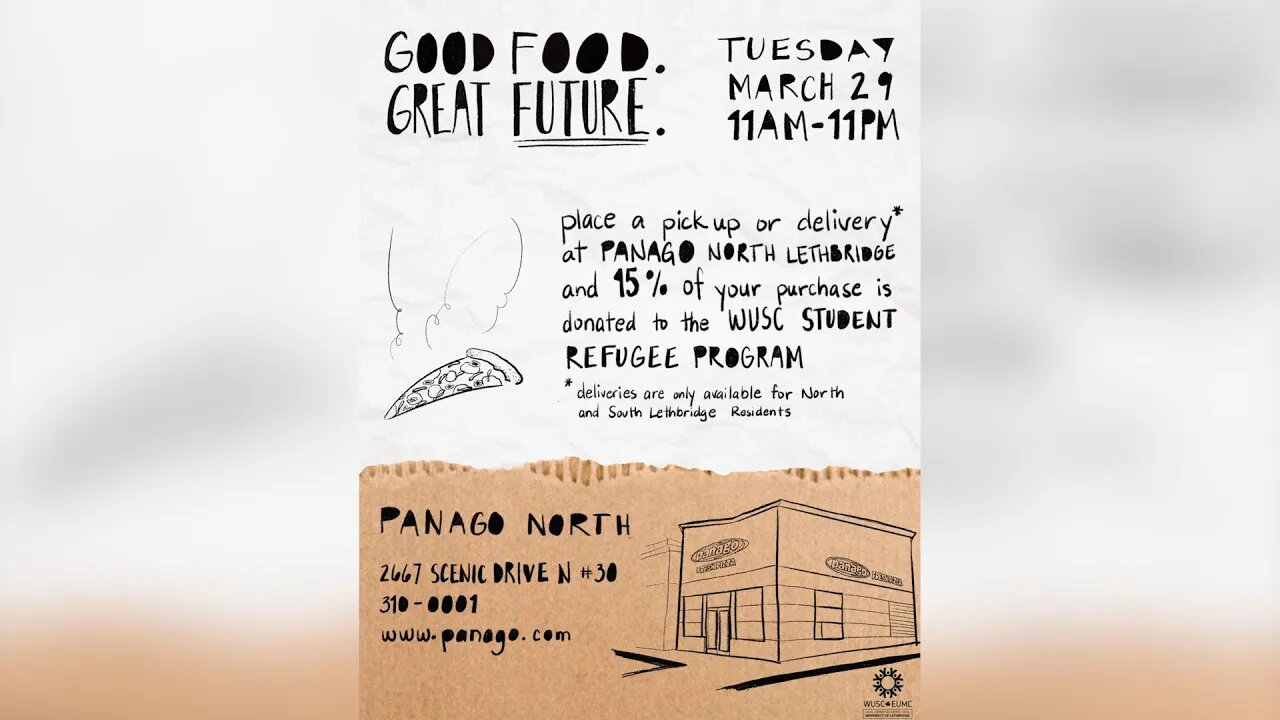 Panago Fundraiser Raising Money For Student Refugee Program - March 29, 2022 - Micah Quinn