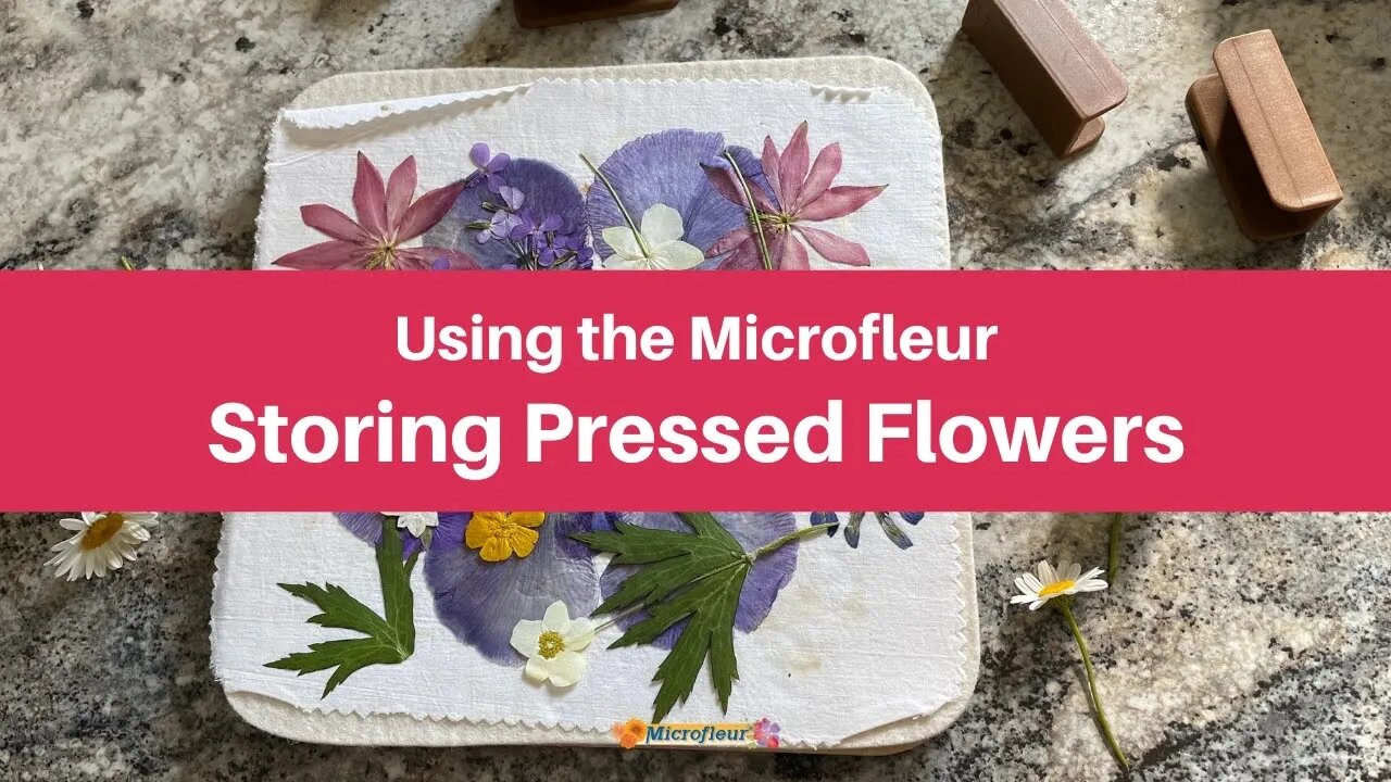 Using the Microfleur - Storing Pressed Flowers