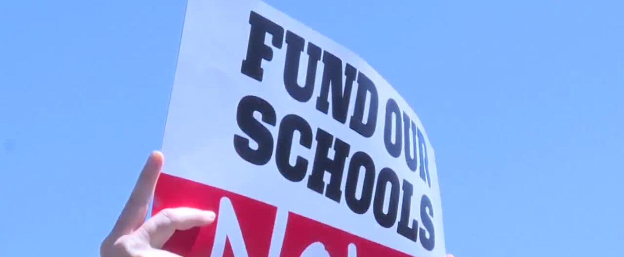 Teachers rally, lawmakers to fund CCSD schools now